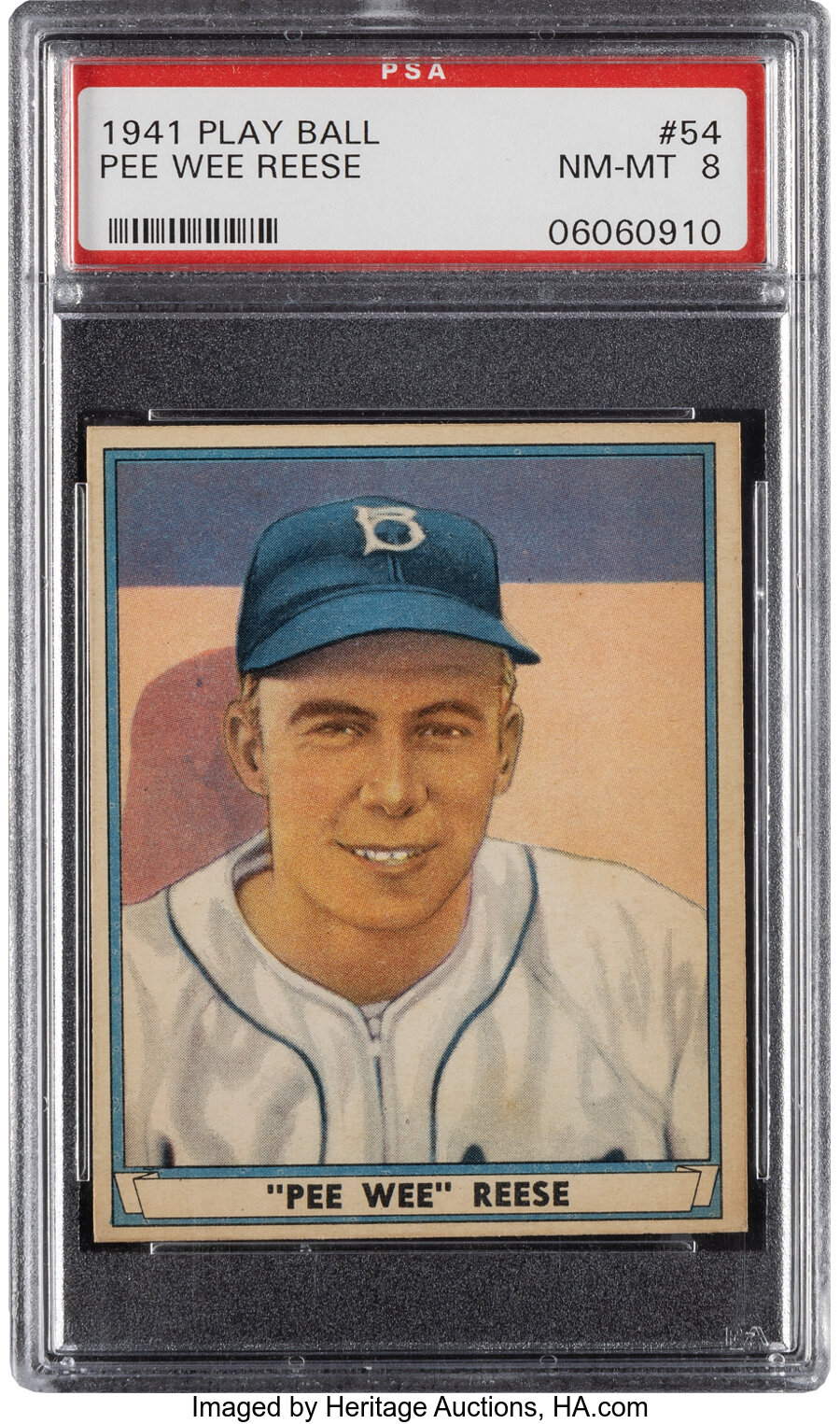 1941 Play Ball Pee Wee Reese Rookie #54 PSA NM-MT 8