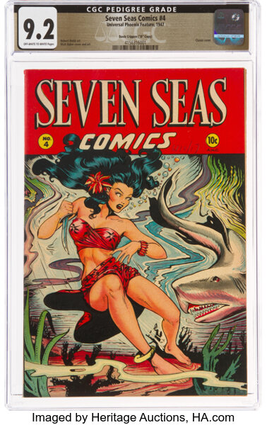 Golden Age (1938-1955):Adventure, Seven Seas Comics #4 Davis Crippen ("D" Copy) Pedigree (Universal Phoenix Feature, 1947) CGC NM- 9.2 Off-white to white pages....