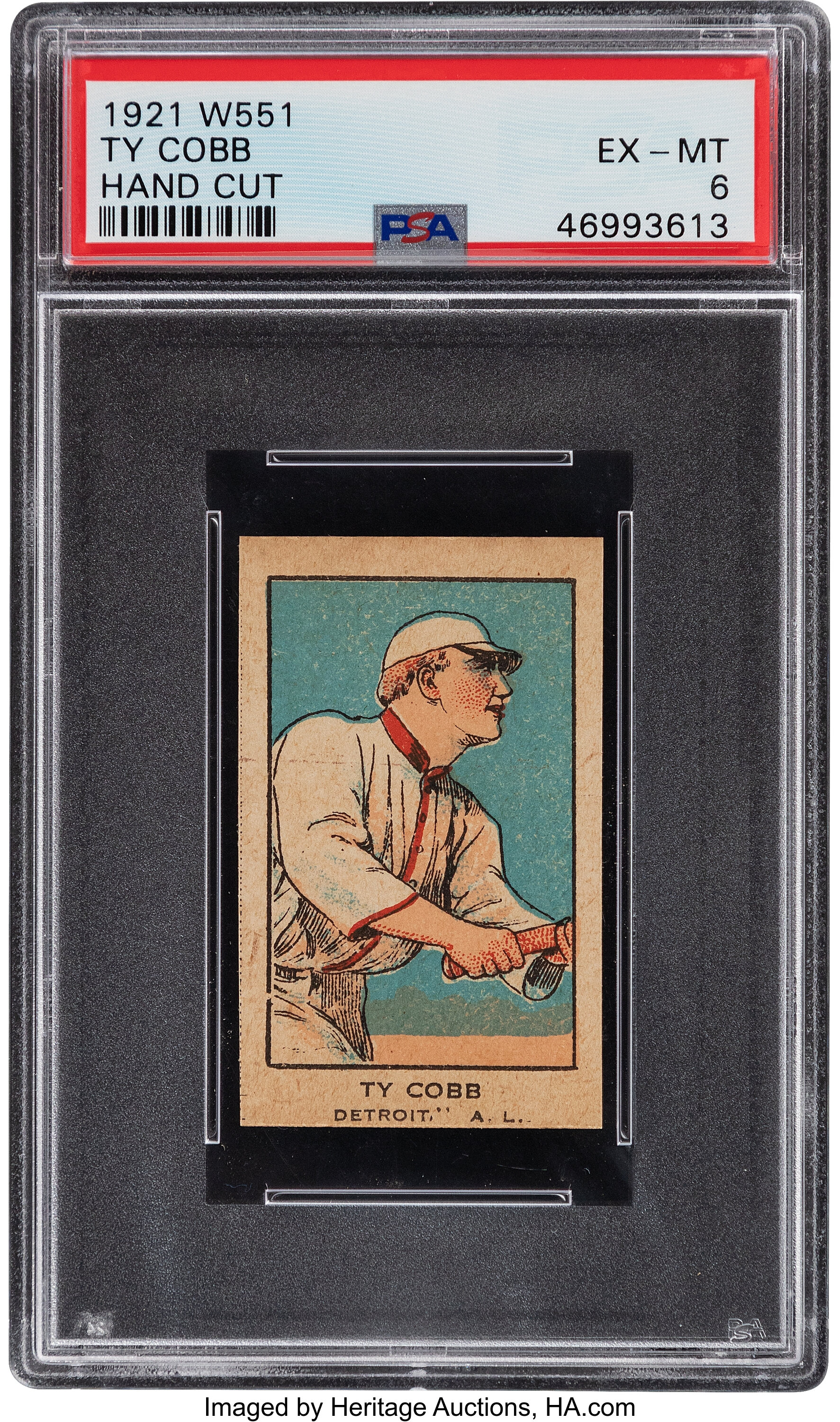 1921 W551 Ty Cobb PSA EX-MT 6.... Baseball Cards Singles (Pre-1930 ...