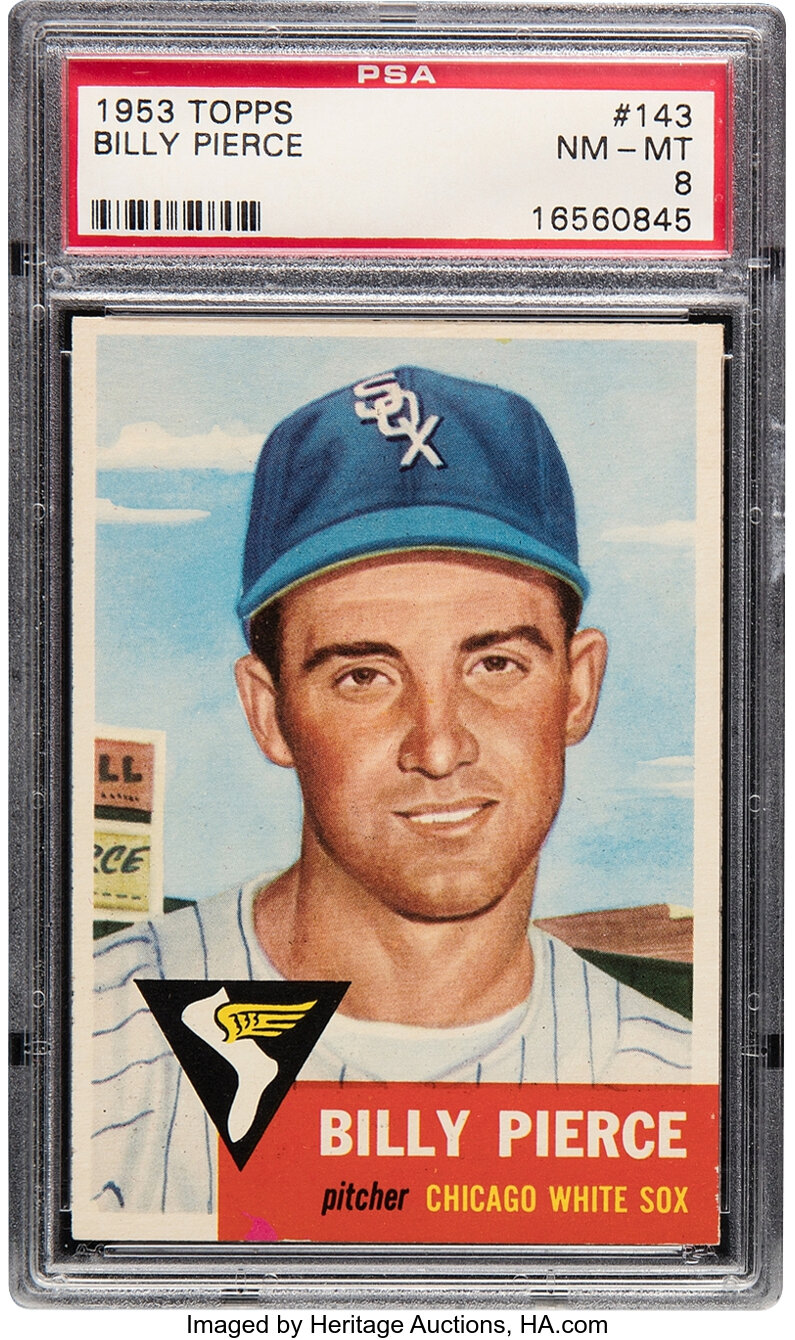 1953 Topps Billy Pierce #143 PSA NM-MT 8