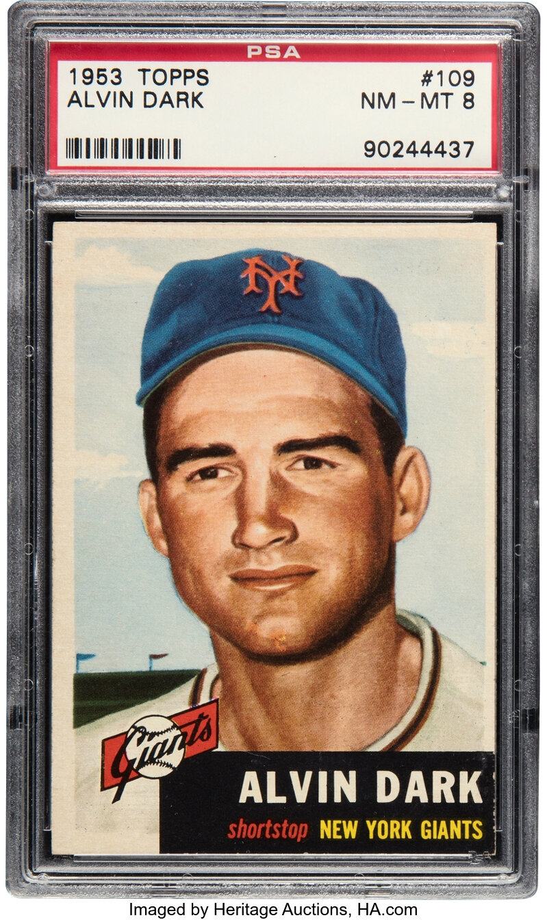 1953 Topps Alvin Dark #109 PSA NM-MT 8