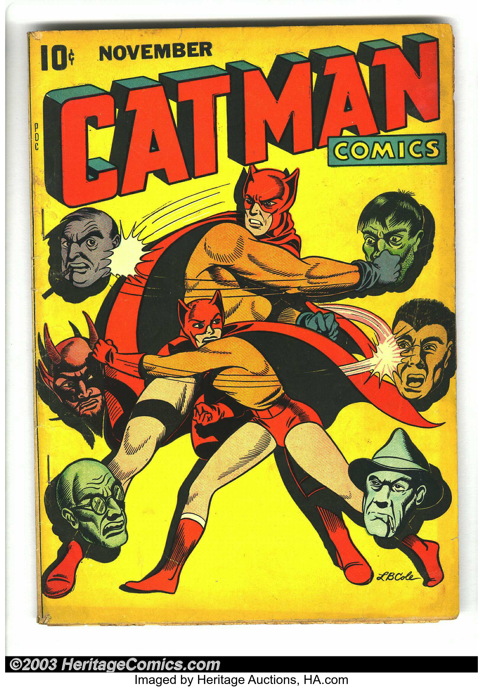 Cat-Man Comics #8 (Vol. 2 #13): Golden Age Superhero Comic 1942