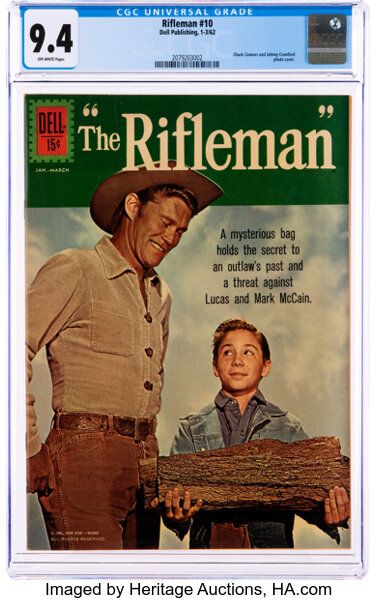 Silver Age (1956-1969):Western, The Rifleman #10 (Dell, 1962) CGC NM 9.4 Off-white pages....