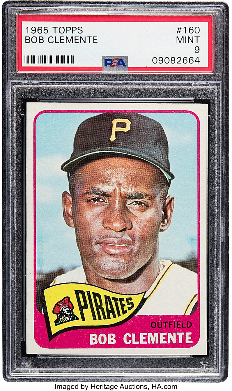 1965 Topps Roberto Clemente #160 PSA Mint 9 - None Higher!