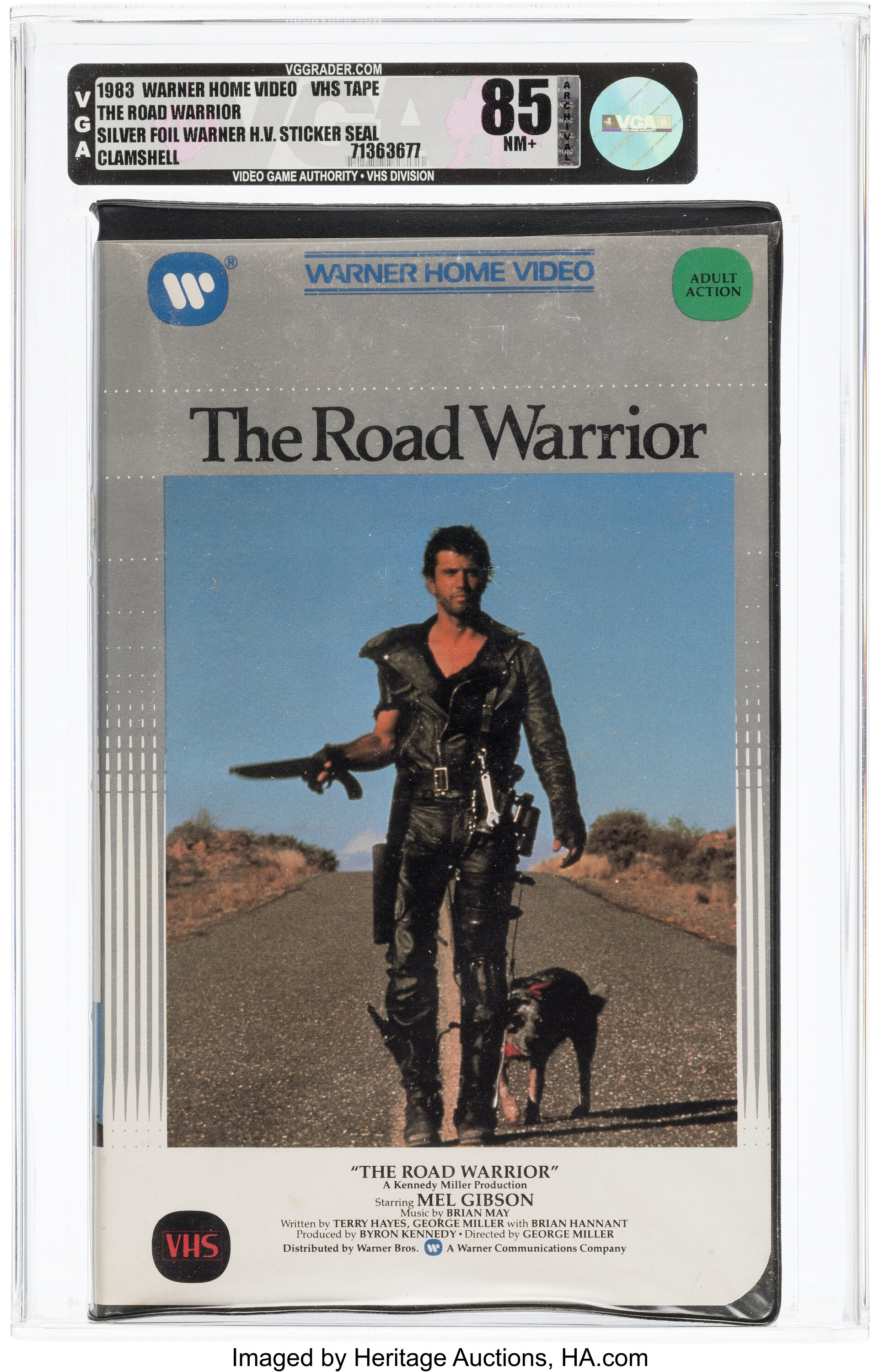 The Road Warrior VHS 1983 - VGA 85 NM+, Silver Foil Warner Home | Lot ...