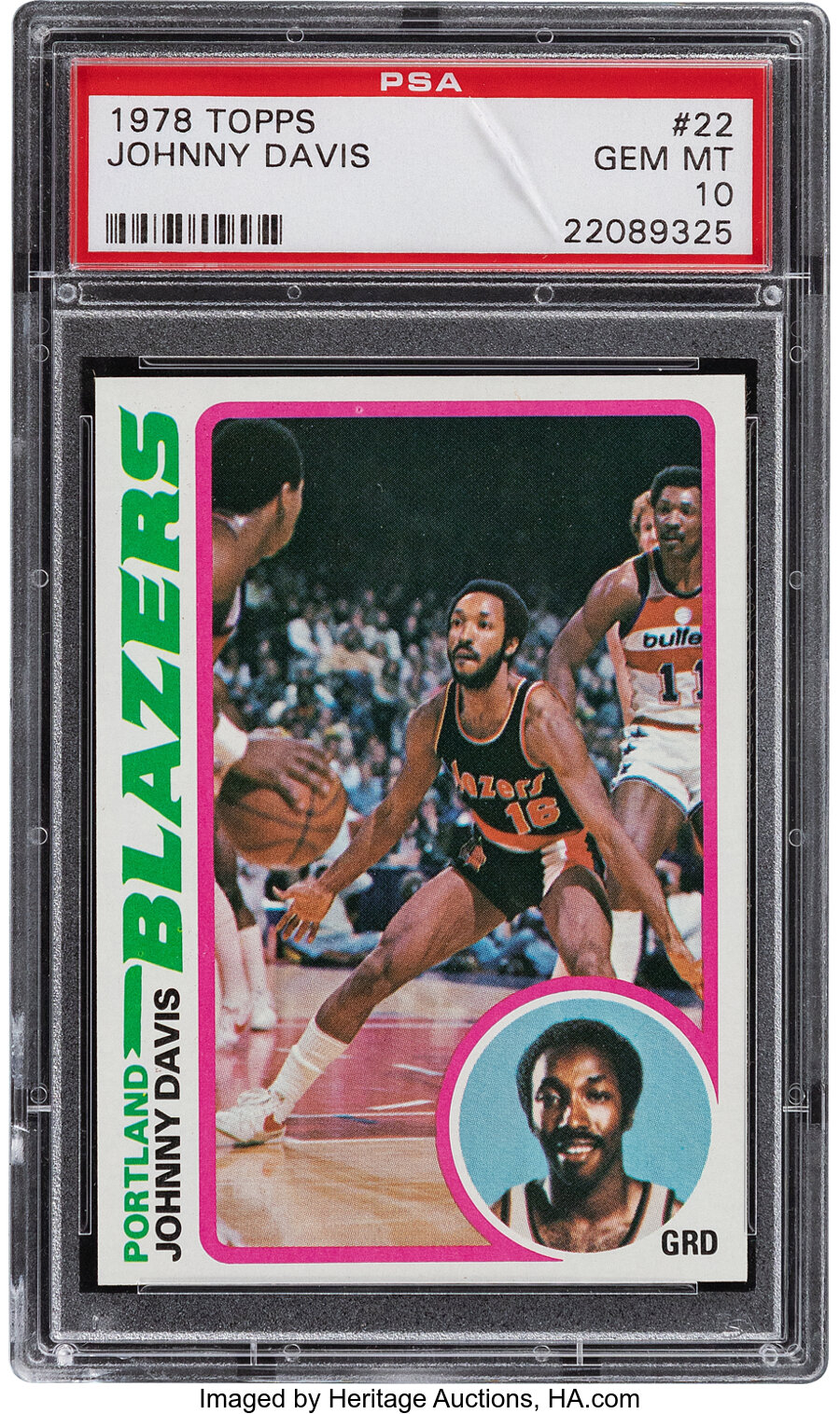 1978 Topps Johnny Davis Rookie #22 PSA Gem Mint 10