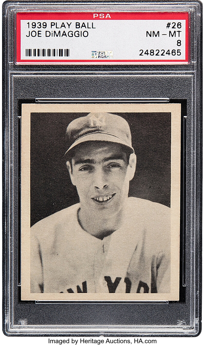 1939 Play Ball Joe DiMaggio #26 PSA NM-MT 8