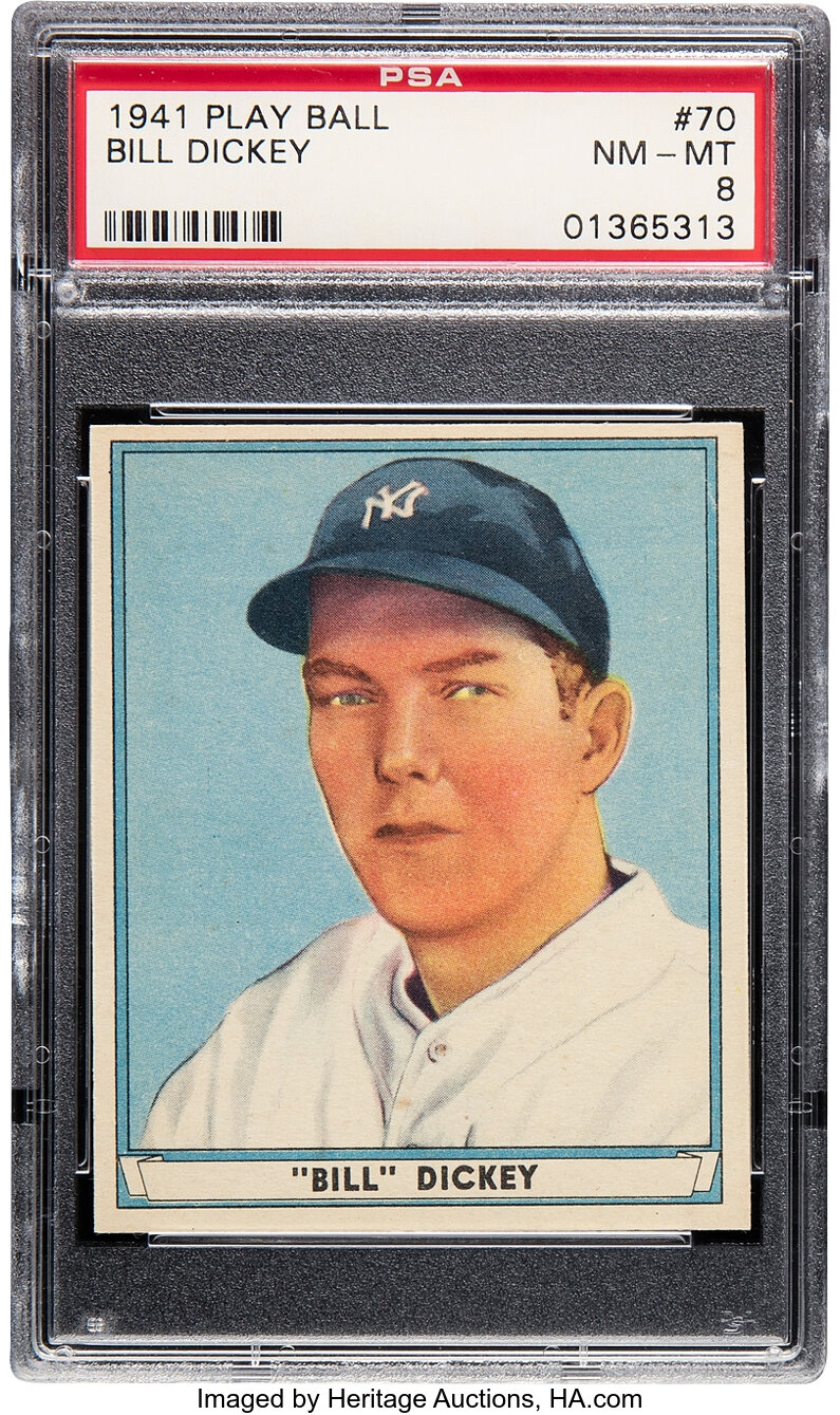 1941 Play Ball Bill Dickey #70 PSA NM-MT 8