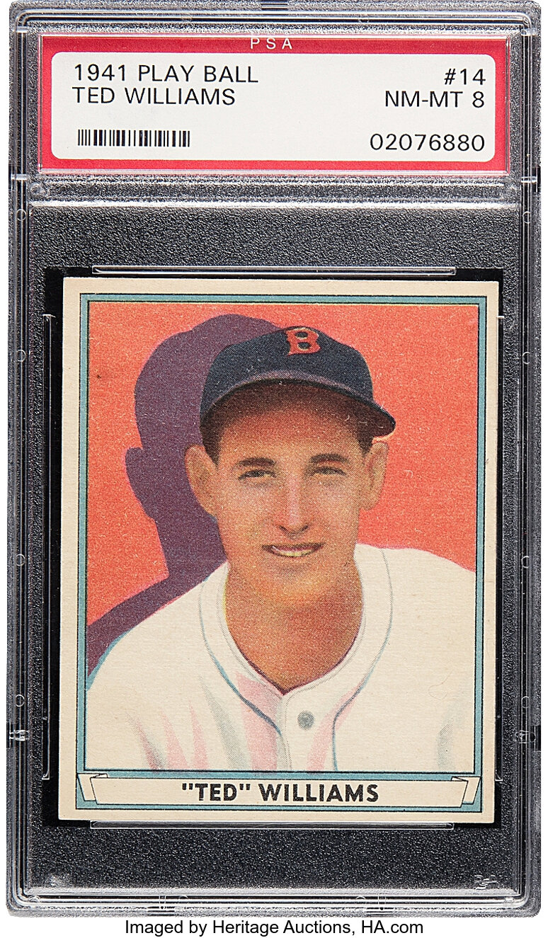 1941 Play Ball Ted Williams #14 PSA NM-MT 8