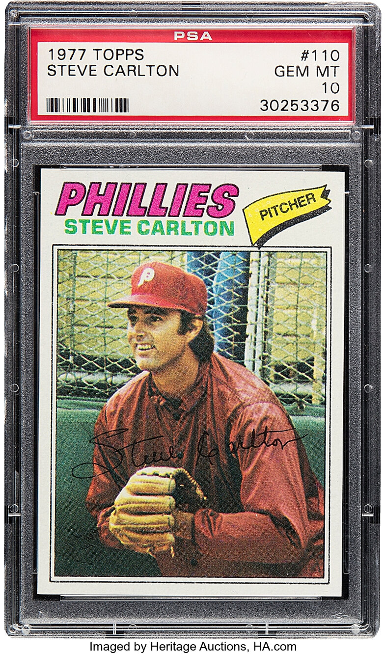 1977 Topps Steve Carlton #110 PSA Gem Mint 10