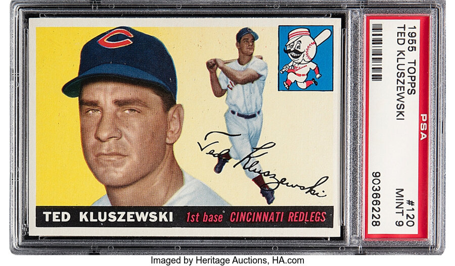 1955 Topps Ted Kluszewski #120 PSA Mint 9