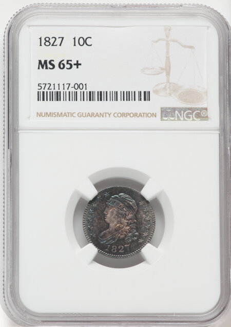 1827 10C NGC Plus 65 NGC