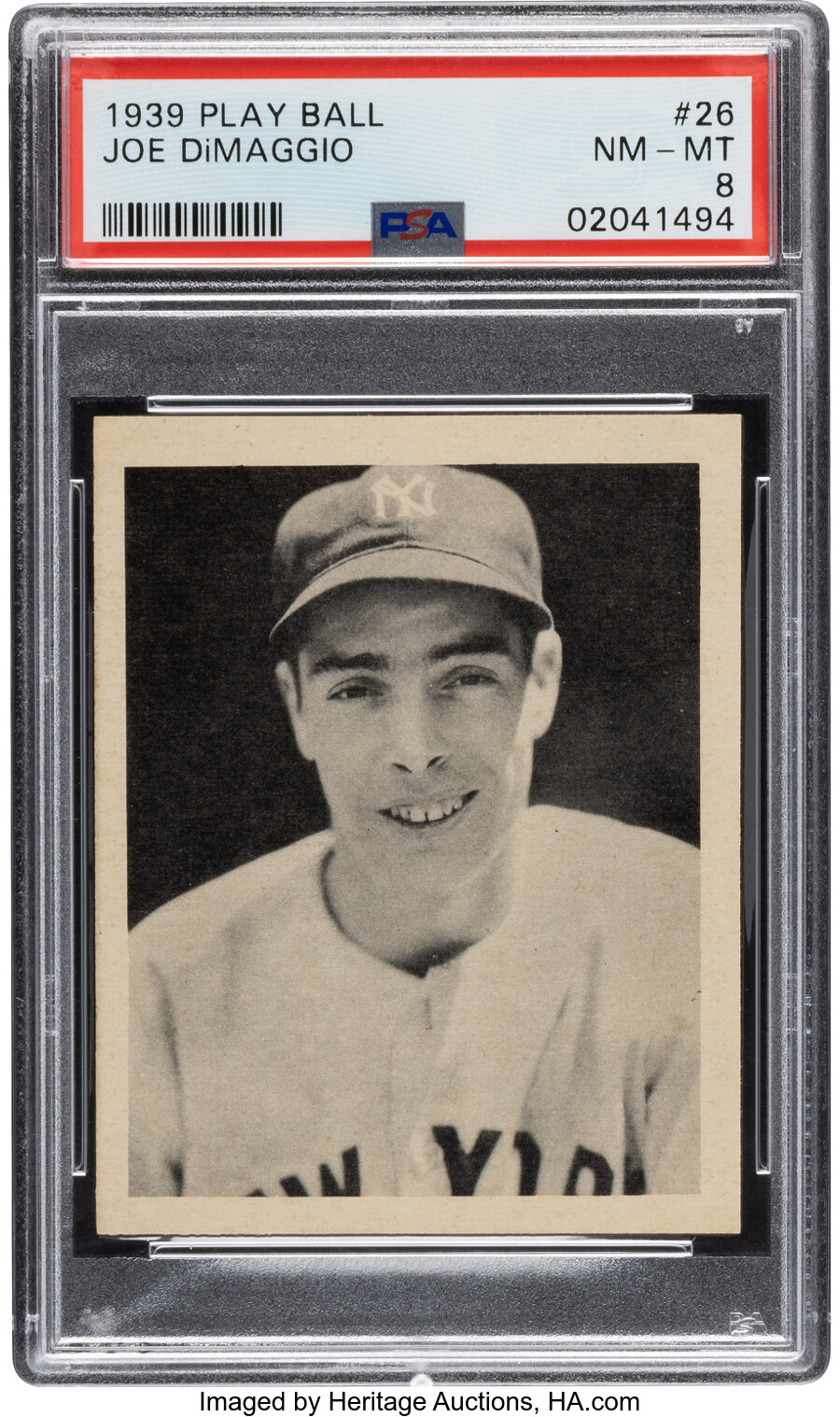 1939 Play Ball Joe DiMaggio #26 PSA NM-MT 8