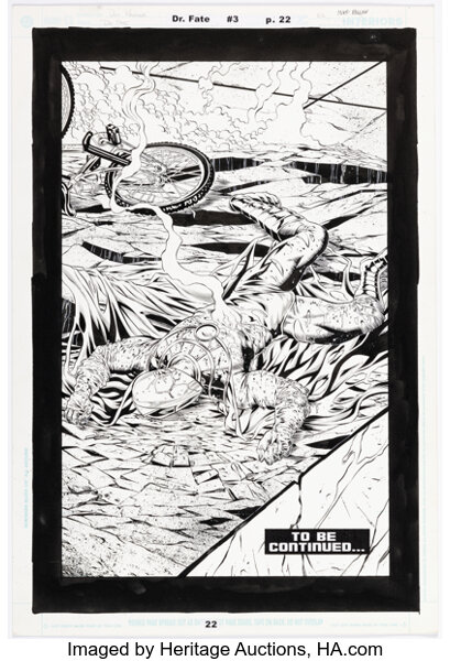 Original Comic Art:Splash Pages, Don Kramer and Prentis Rollins Doctor Fate #3 Splash Page 22 Original Art (DC, 2003).