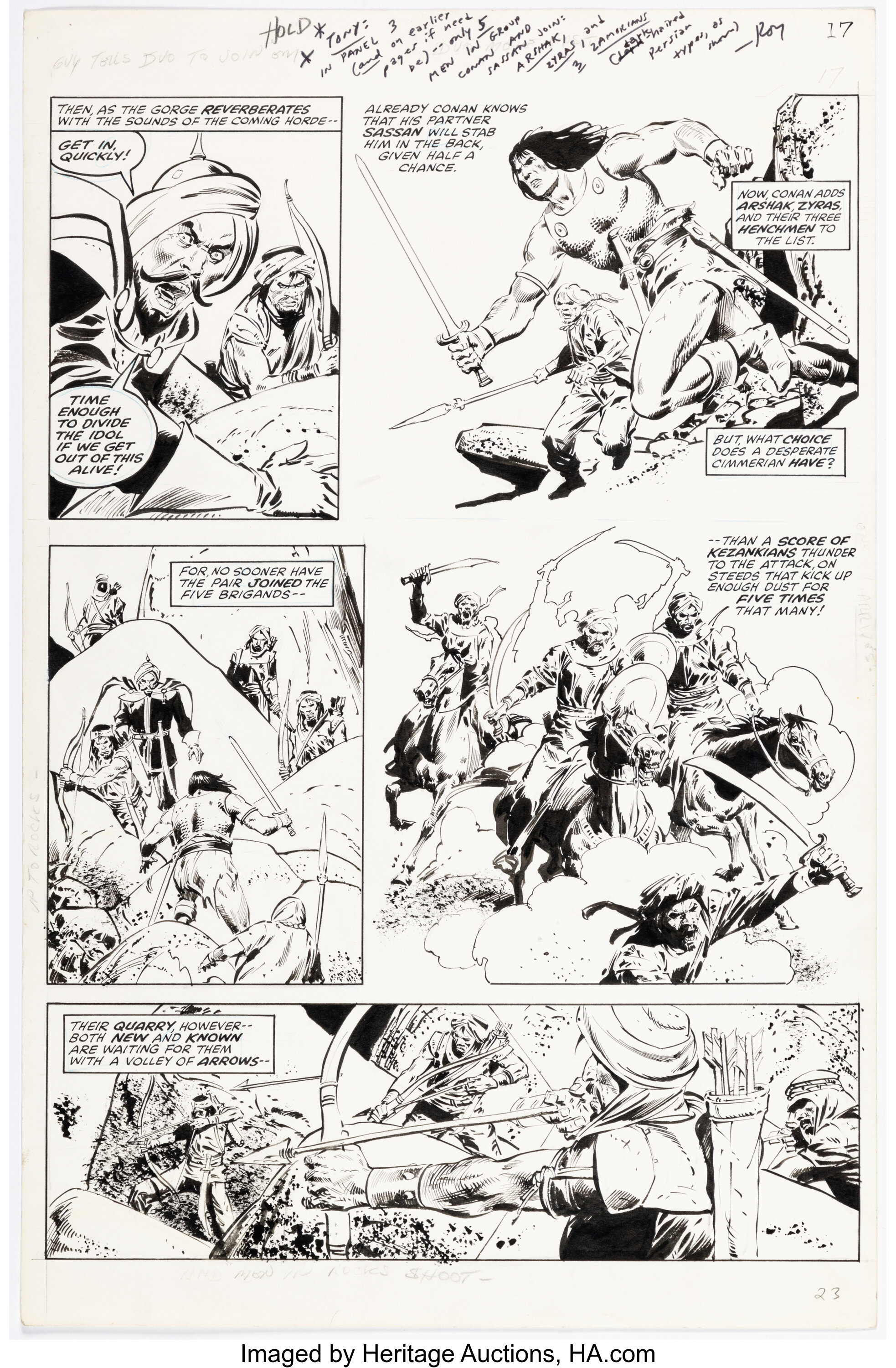 John Buscema and Tony DeZuniga Marvel Comics Super Special #9 Story ...