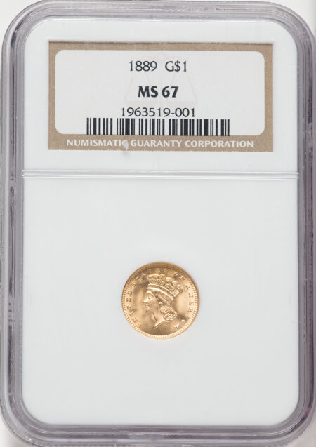 1889 G$1 67 NGC