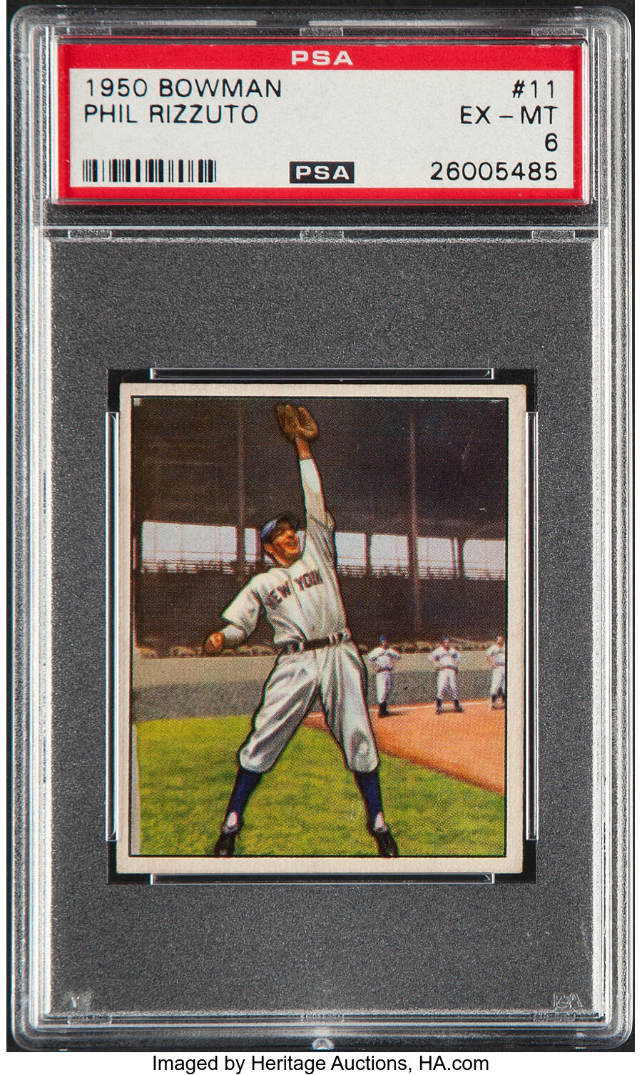 1950 Bowman Phil Rizzuto #11 PSA EX-MT 6