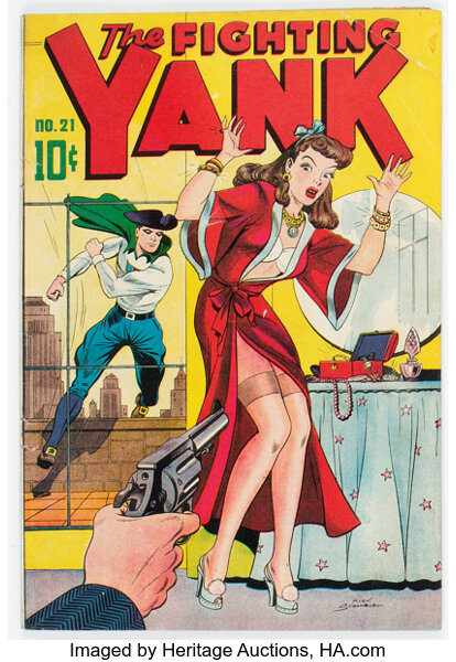Golden Age (1938-1955):Superhero, Fighting Yank #21 (Nedor, 1947) Condition: VG....