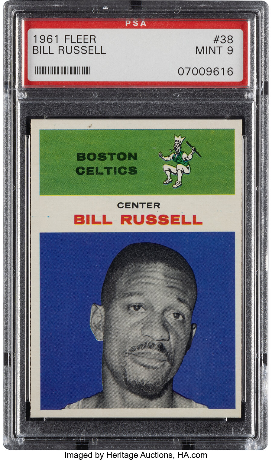 1961 Fleer Bill Russell #38 PSA Mint 9