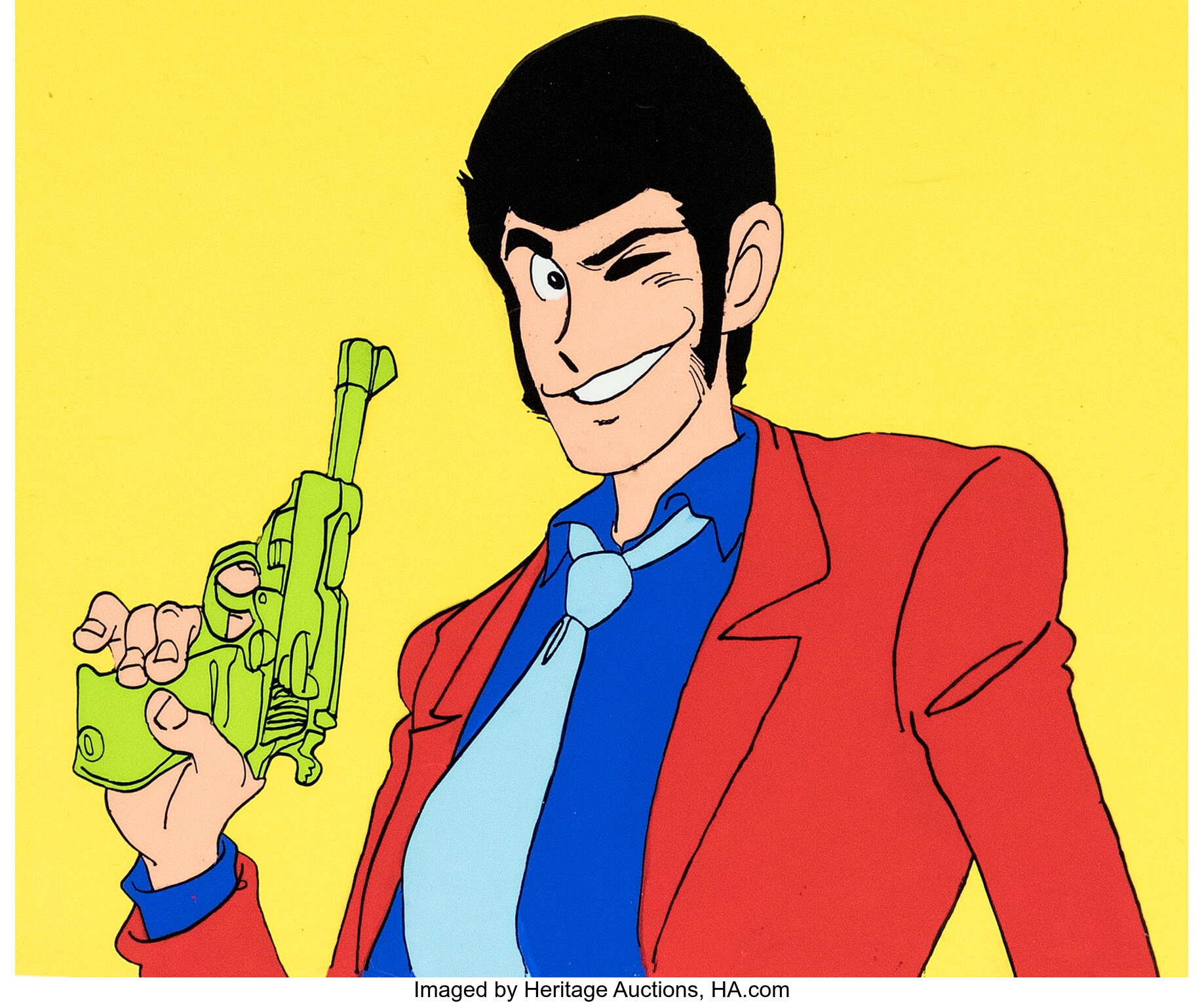 Lupin the Third Part II Lupin 1st Model Sheet Cel Group of 2 (Tokyo ...