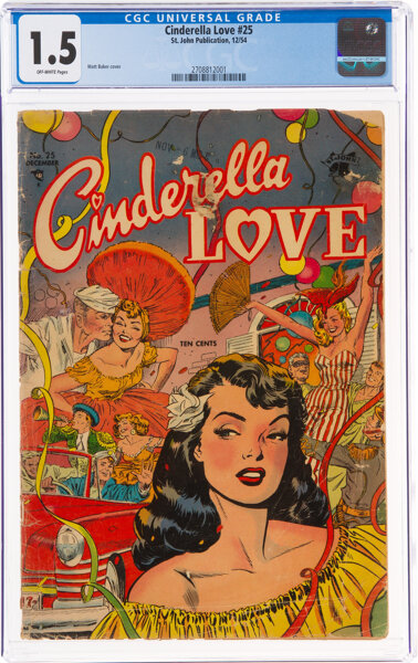 Golden Age (1938-1955):Romance, Cinderella Love #25 (St. John, 1954) CGC FR/GD 1.5 Off-white pages....