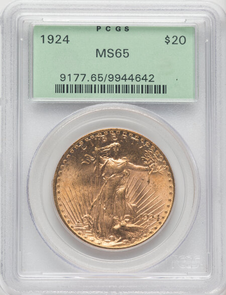 1924 $20 Saint 65 PCGS