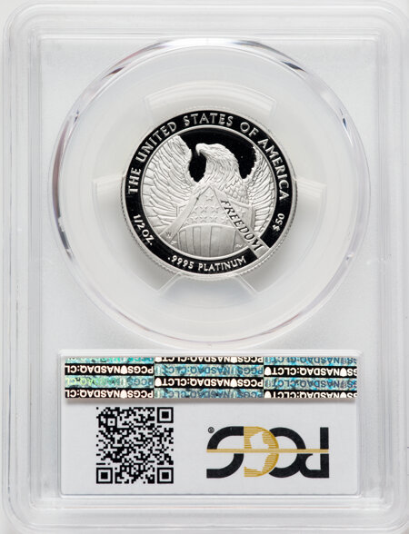 2007-W $50 Half-Ounce Platinum Eagle, Statue of Liberty, PR, DC 70 PCGS