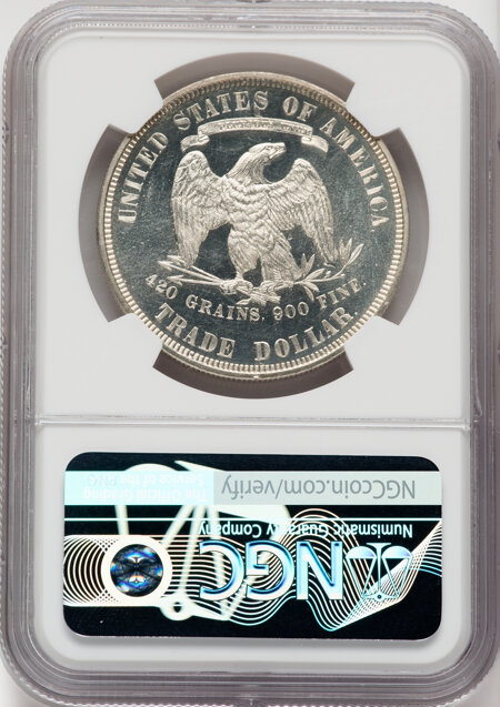 1875 T$1 Trade, CA 64 NGC