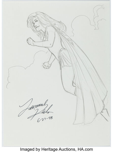 Original Comic Art:Illustrations, Leonard Kirk - Supergirl Illustration Original Art (1998)....