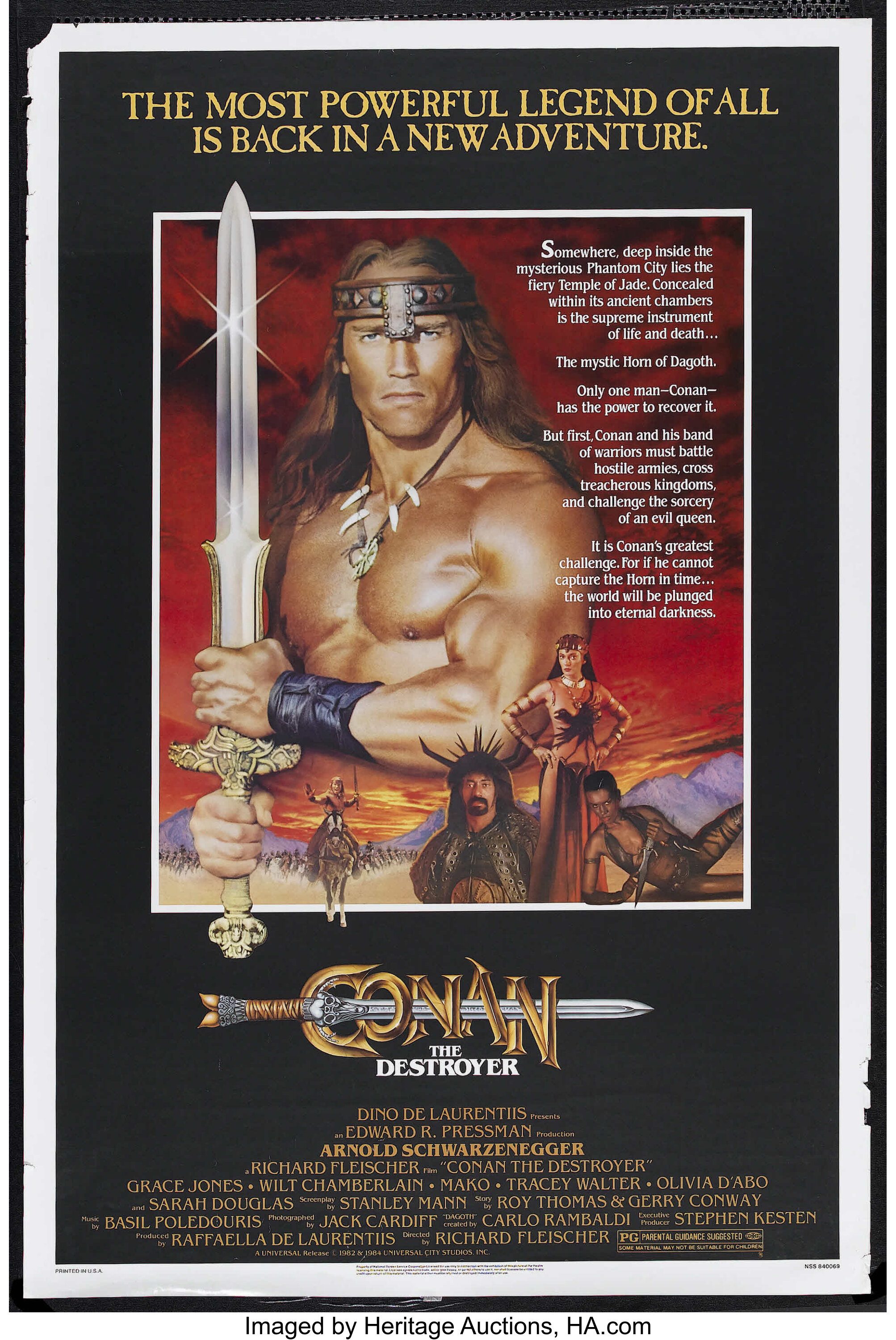 Conan the Destroyer (Universal, 1984). One Sheet (27