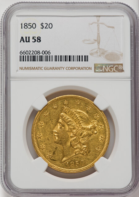 1850 $20 58 NGC