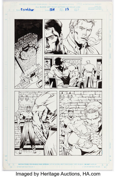 Original Comic Art:Story Page, Dale Eaglesham and Scott Hanna Excalibur #124 Story Page 13 Original Art (Marvel, 1998)....