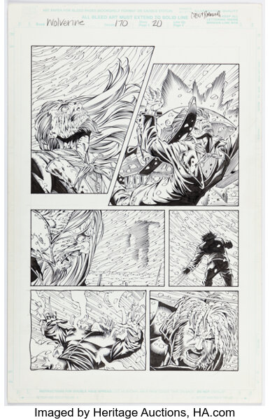 Original Comic Art:Story Page, Sean Chen and Norm Rapmund Wolverine #170 Story Page 20 Original Art (Marvel,2002).....