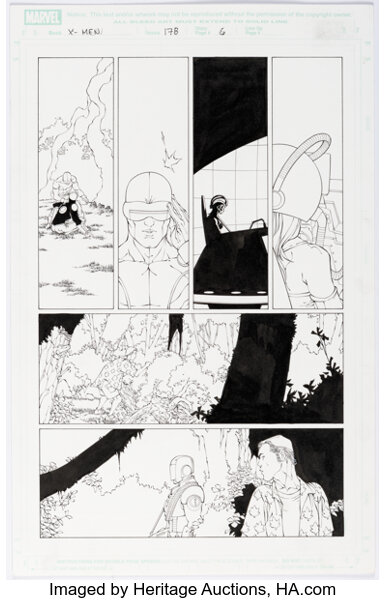 Original Comic Art:Story Page, Salvador Larroca, Danny Miki, and Allen Martinez X-Men #178 Story Page 6 Original Art (Marve...