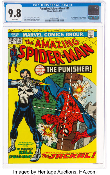 Bronze Age (1970-1979):Superhero, The Amazing Spider-Man #129 (Marvel, 1974) CGC NM/MT 9.8 White pages....