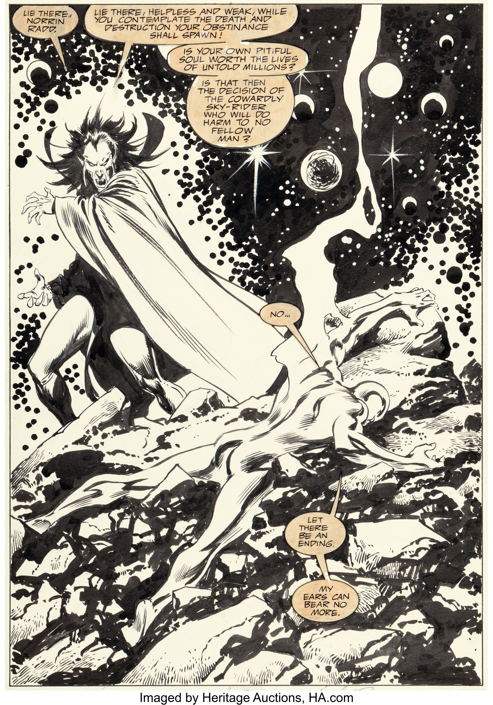 John Buscema and Vince Mielcarek Silver Surfer Judgment Day Splash