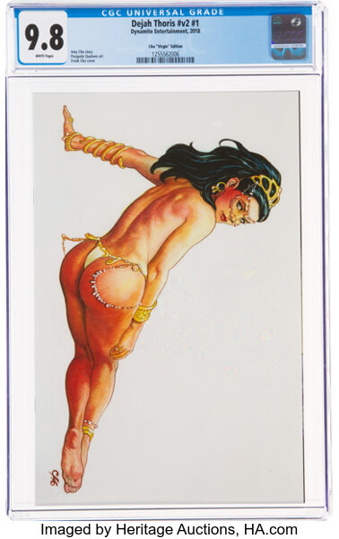 Modern Age (1980-Present):Science Fiction, Dejah Thoris V2#1 Che "Virgin" Edition (Dynamite Entertainment, 2018) CGC NM/MT 9.8 White pages....