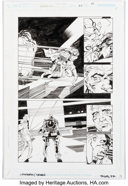 Original Comic Art:Story Page, Rick Leonardi and Dan Green Supergirl #27 Story Page 19 Original Art (DC, 2008). ...