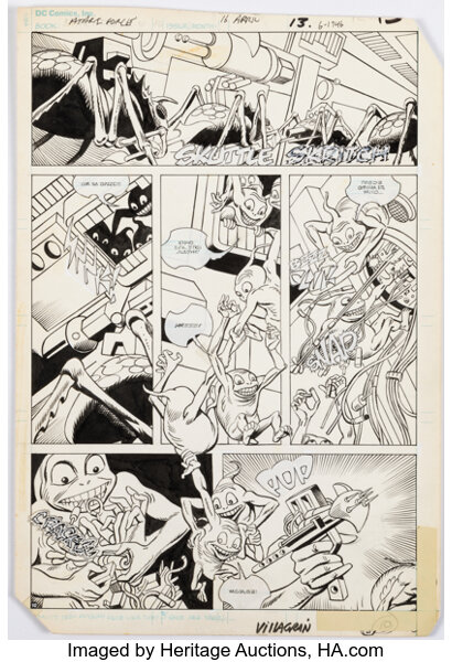 Original Comic Art:Story Page, Ed Hannigan and Ricardo Villagran Atari Force #16 Story Page 10 Original Art (DC, 1985)....