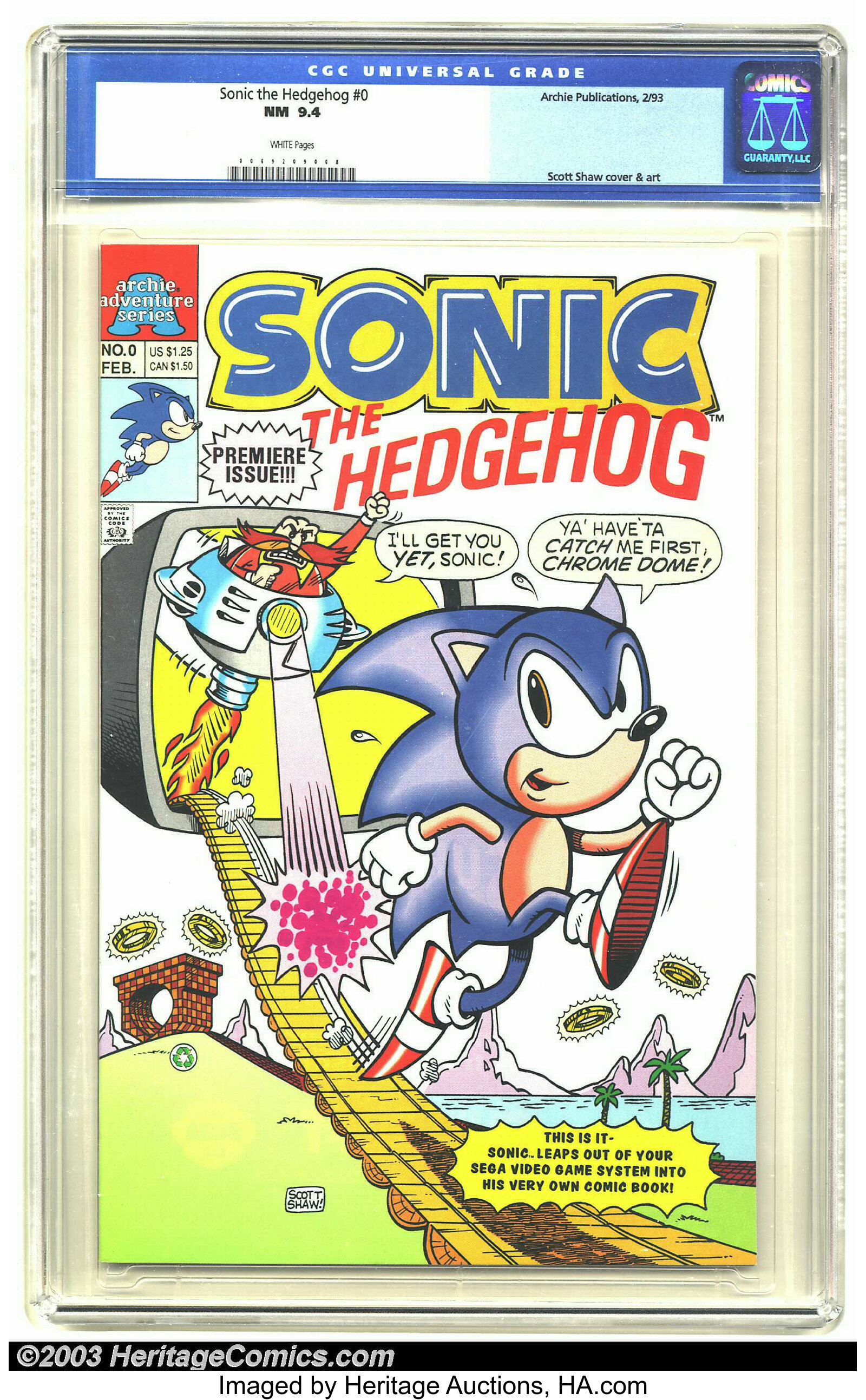Sonic The Hedgehog #39 8.0 VF 1st Appearance of Mecha Sonic A