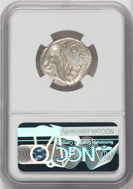 Greek ATTICA. Athens. c.440-404 BC. AR Tetradrachm  Choice AU NGC
