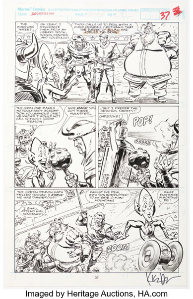 Original Comic Art:Story Page, Kieron Dwyer The Impossible Man Summer Vacation Spectacular #2 Story Page 7 Original Art (Ma...