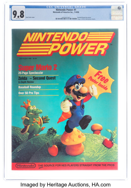 Magazines:Miscellaneous, Nintendo Power #1 (Nintendo of America, Inc., 1988) [Newsstand Edition] CGC 9.8 NM/MT White Pages....