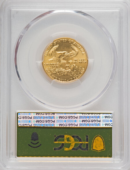 1987 $10 Quarter-Ounce Gold Eagle, MS 70 PCGS