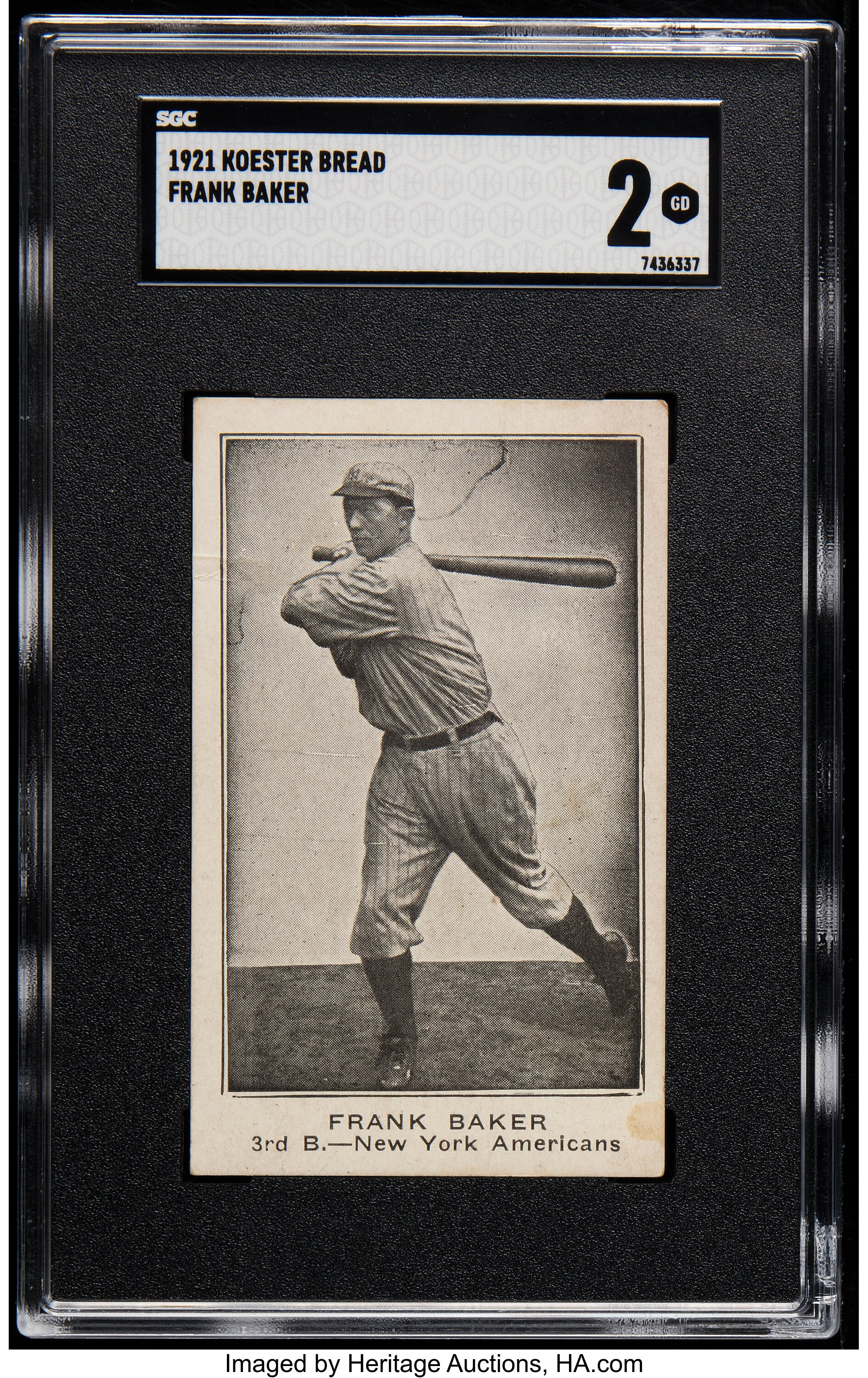 1921 Koester Bread Frank Baker SGC Good 2 - Very Low Total Pop! | LotID ...