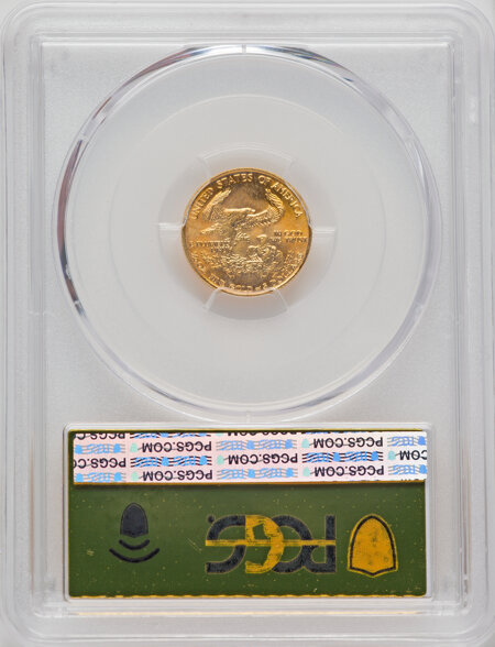 1987 $5 Tenth-Ounce Gold Eagle, MS 70 PCGS