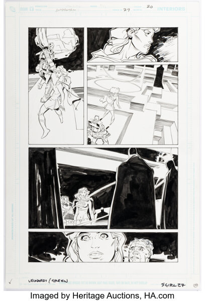 Original Comic Art:Story Page, Rick Leonardi and Dan Green Supergirl #27 Story Page 20 Original Art (DC, 2008)....