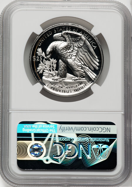 2018-W $25 Palladium, First Strike, DC 70 NGC