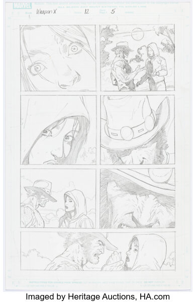 Original Comic Art:Story Page, Ron Garney Wolverine Weapon X #12 Story Page 5 Original Art (Marvel, 2010)....