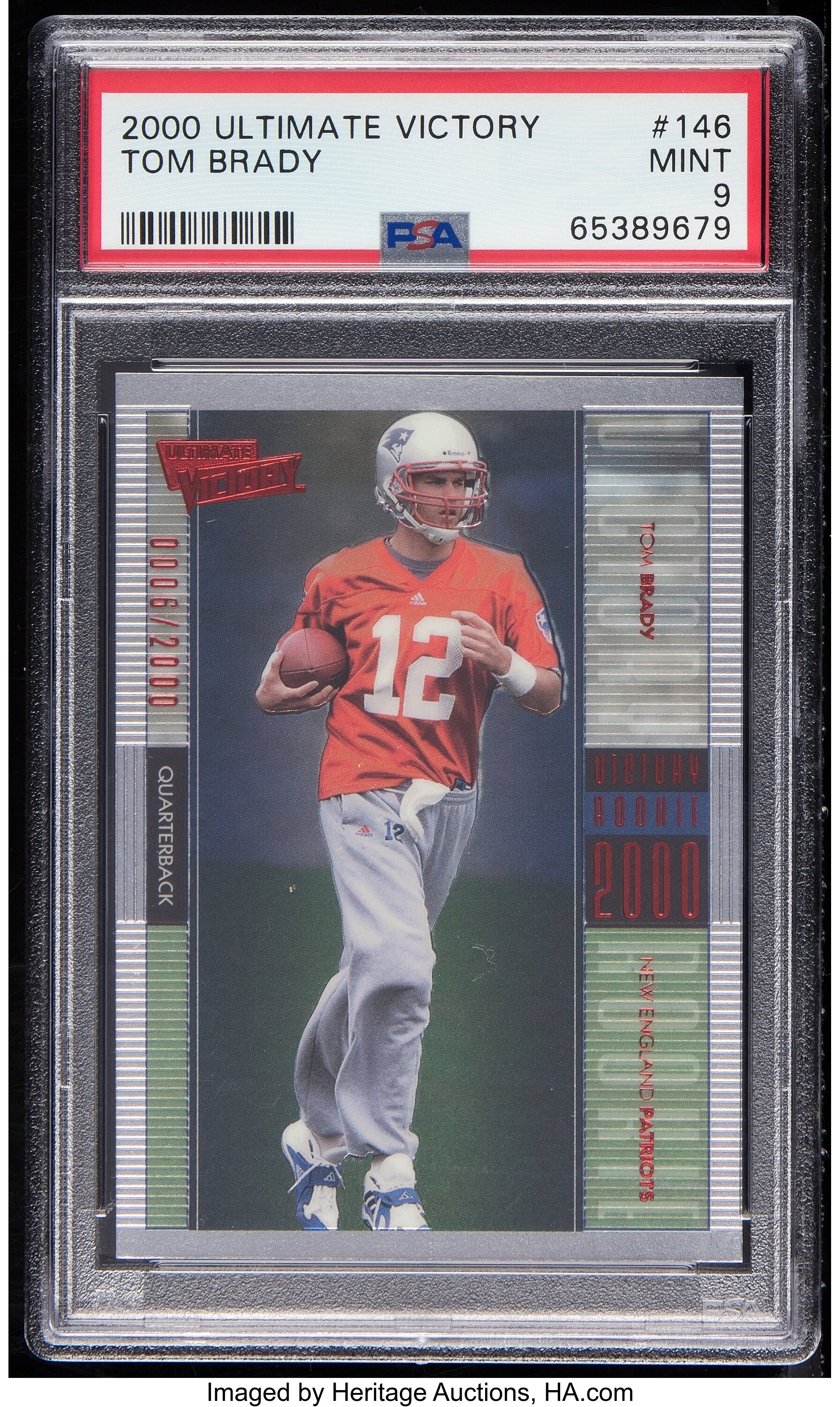 2000 Upper Deck Ultimate Victory Tom Brady Rookie #146 PSA Mint 9 ...